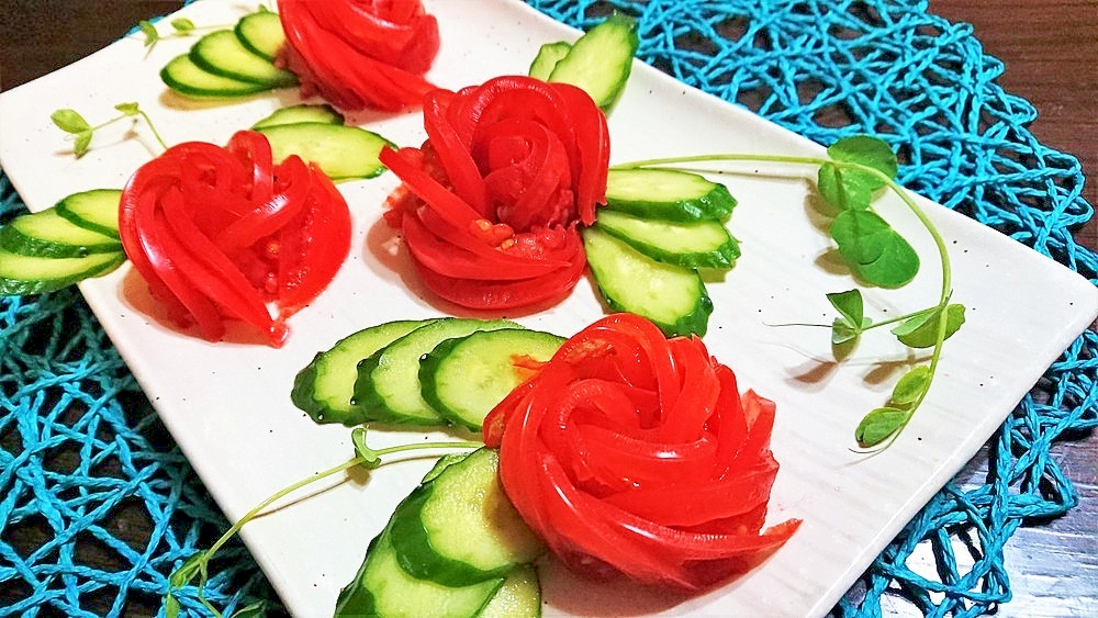 簡単 華やか トマトdeバラのお花 レシピ 作り方 By s4 楽天レシピ 簡単 華やか トマトdeバラのお花 レシピ 作り方 By s4 楽天レシピ