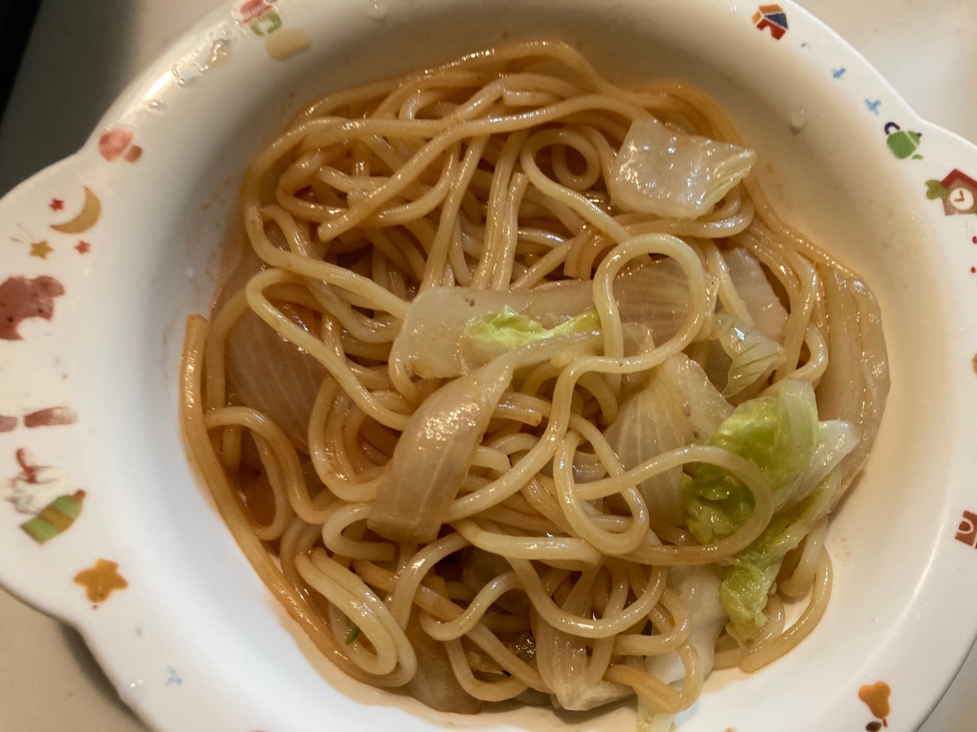 白菜と玉ねぎの焼きそば☆