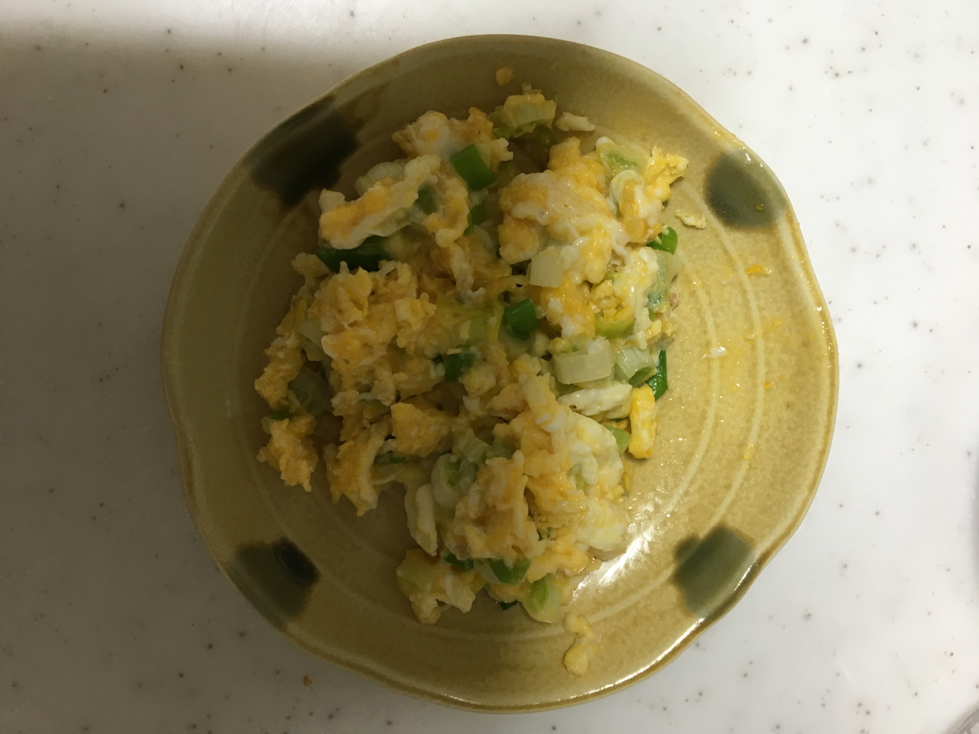 卵と白葱とチーズのスクランブルエッグ(*^^*)