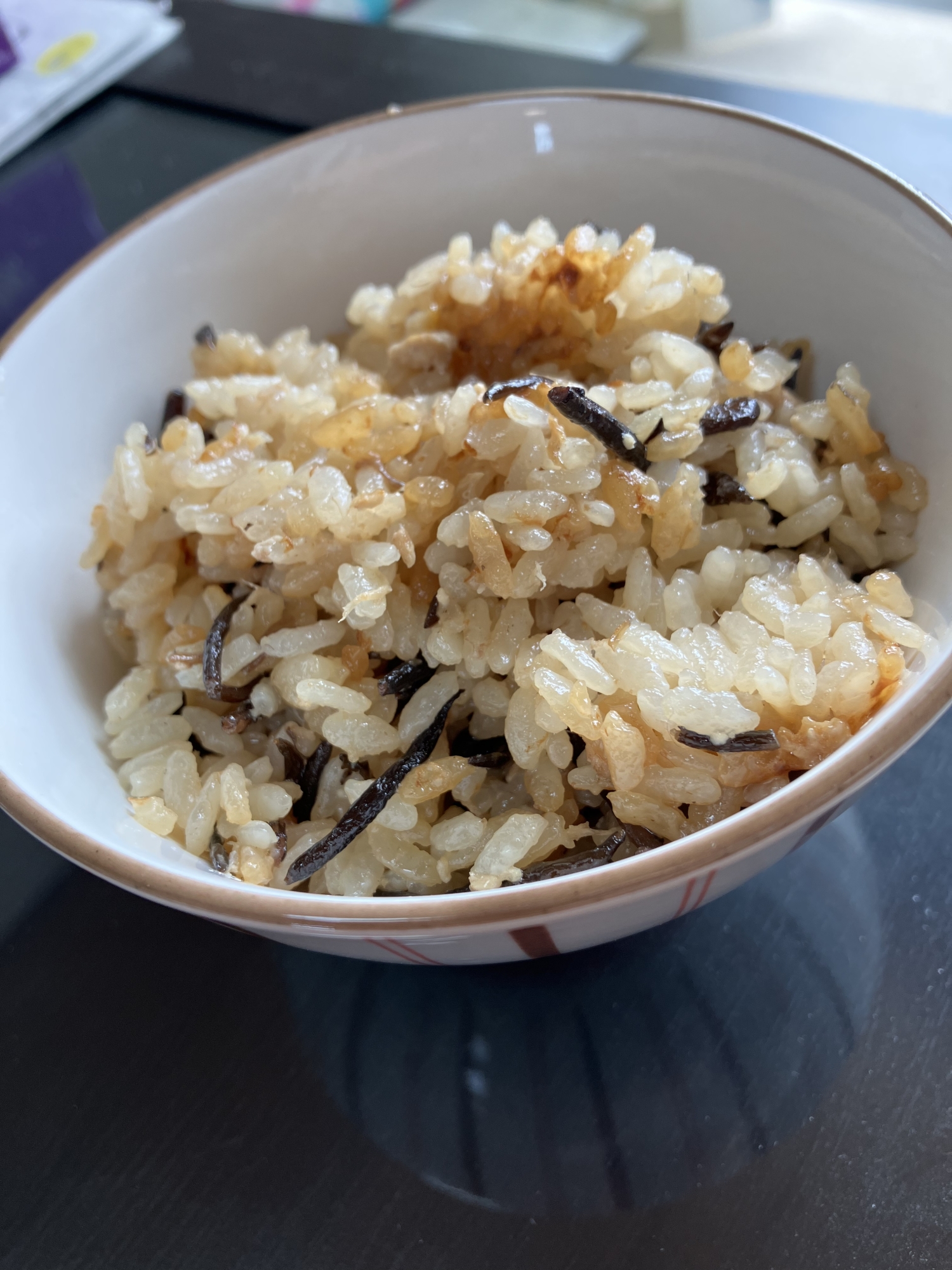 牛乳で炊く！栄養満点！ツナひじきご飯♪