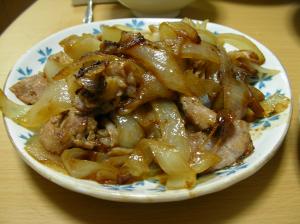 豚肉とタマネギの炒め物