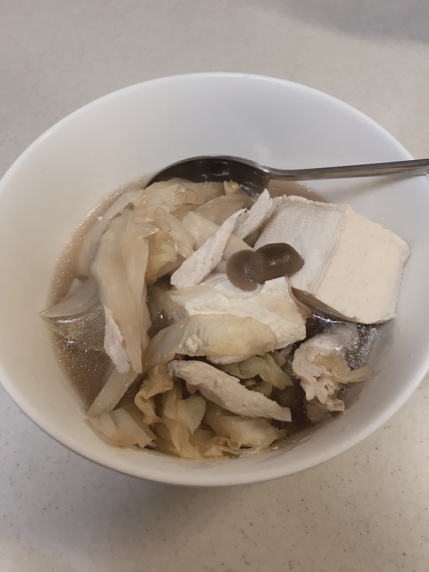 木綿豆腐とトリムネで❤︎あったかいお鍋