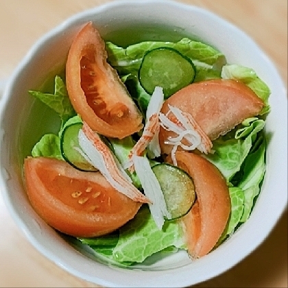緑野菜三種サラダ