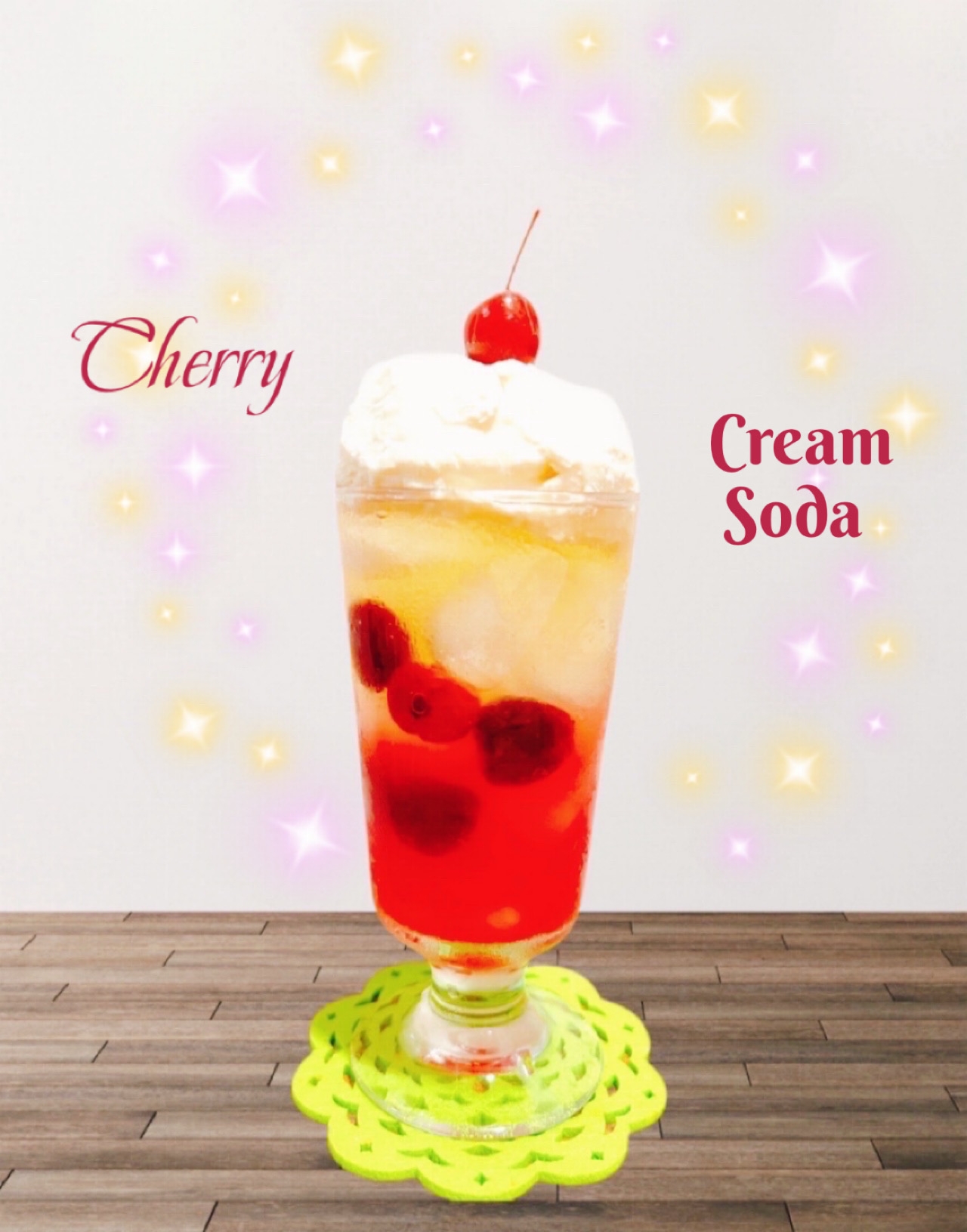 ☆★チェリーティークリームソーダ♪★☆