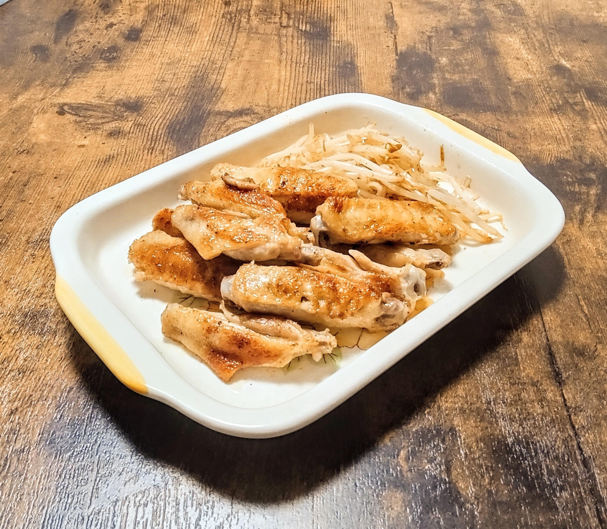 手羽中ともやしの塩焼き