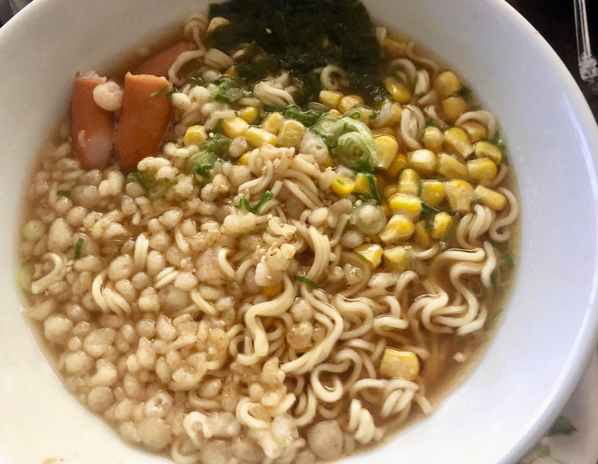 レンジで超お手軽♪美味しい袋ラーメン（味噌味）