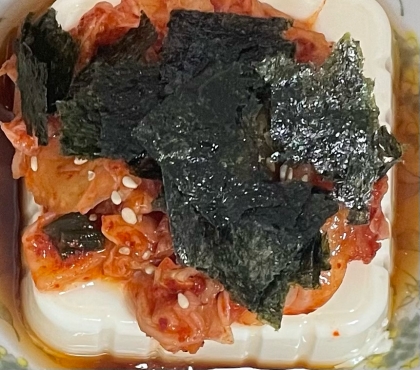 海苔ものせました。美味しかったです。レシピありがとうございました。