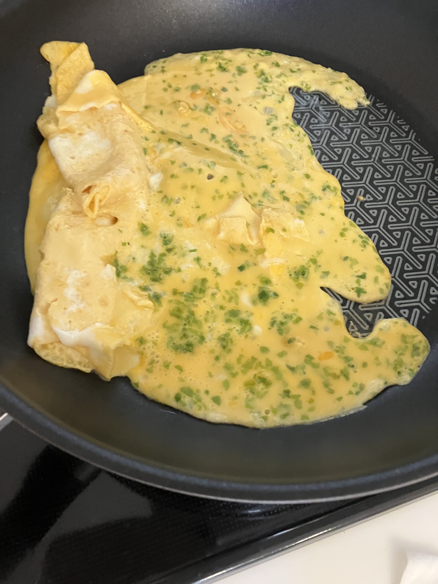 青さ入りの薄焼きたまご