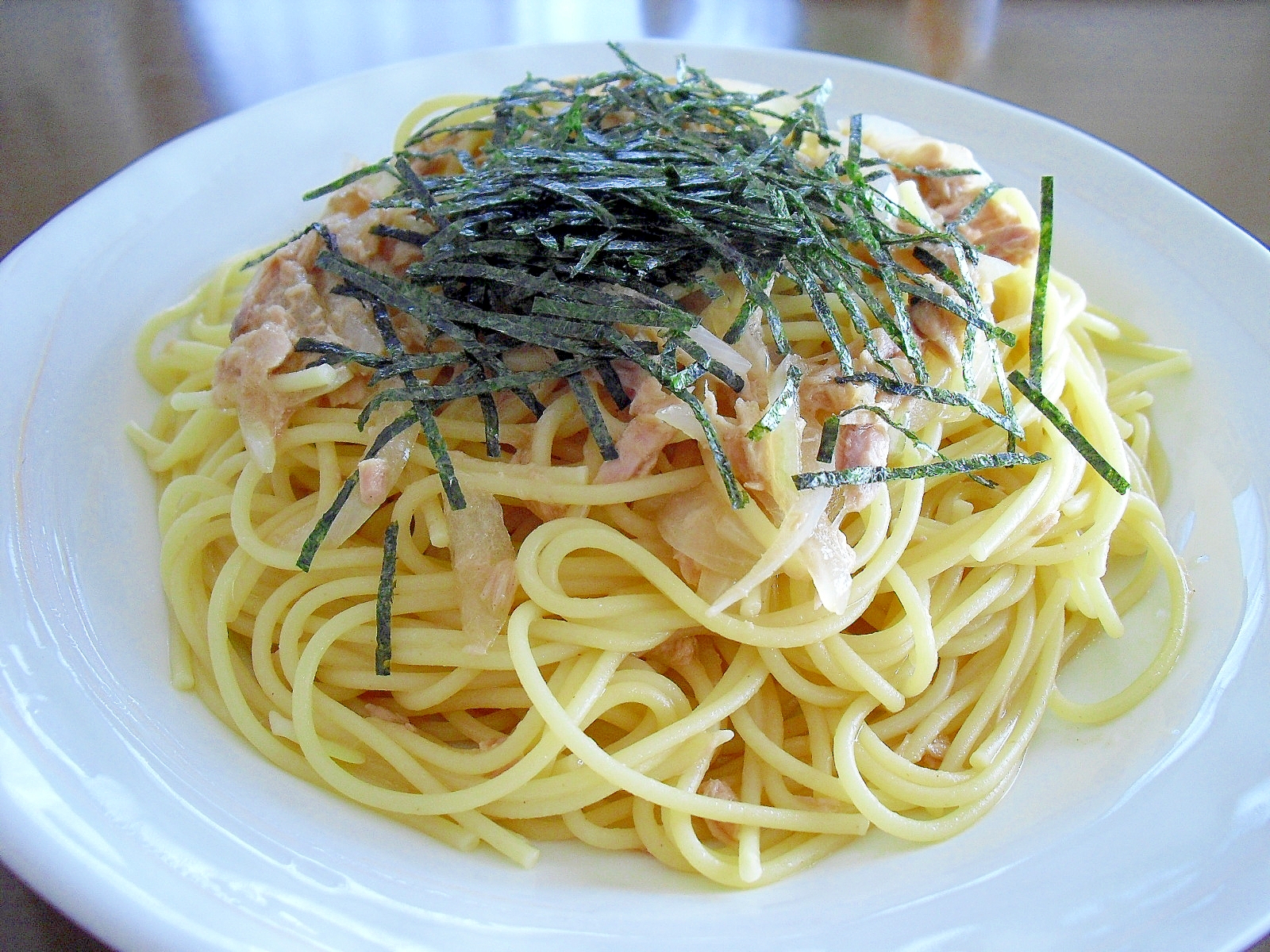 簡単♪我が家の“ツナと玉ねぎの和風パスタ”