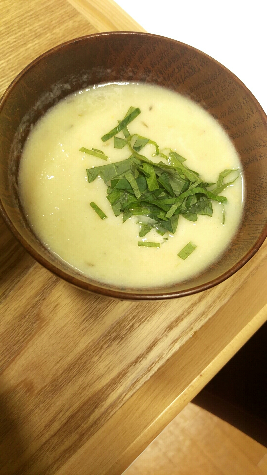 玉ねぎの味噌ミルクスープ