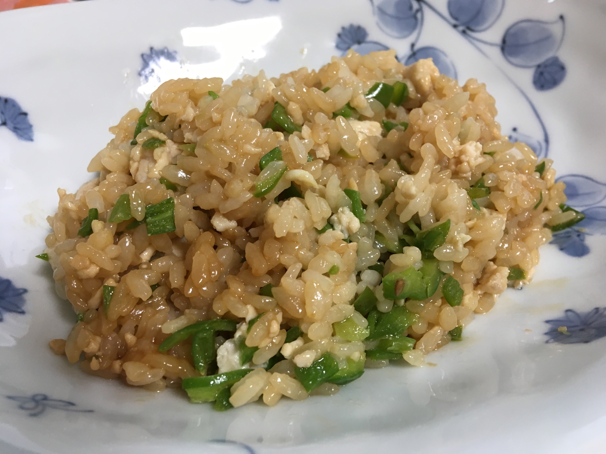 ピーマン とひき肉チャーハン