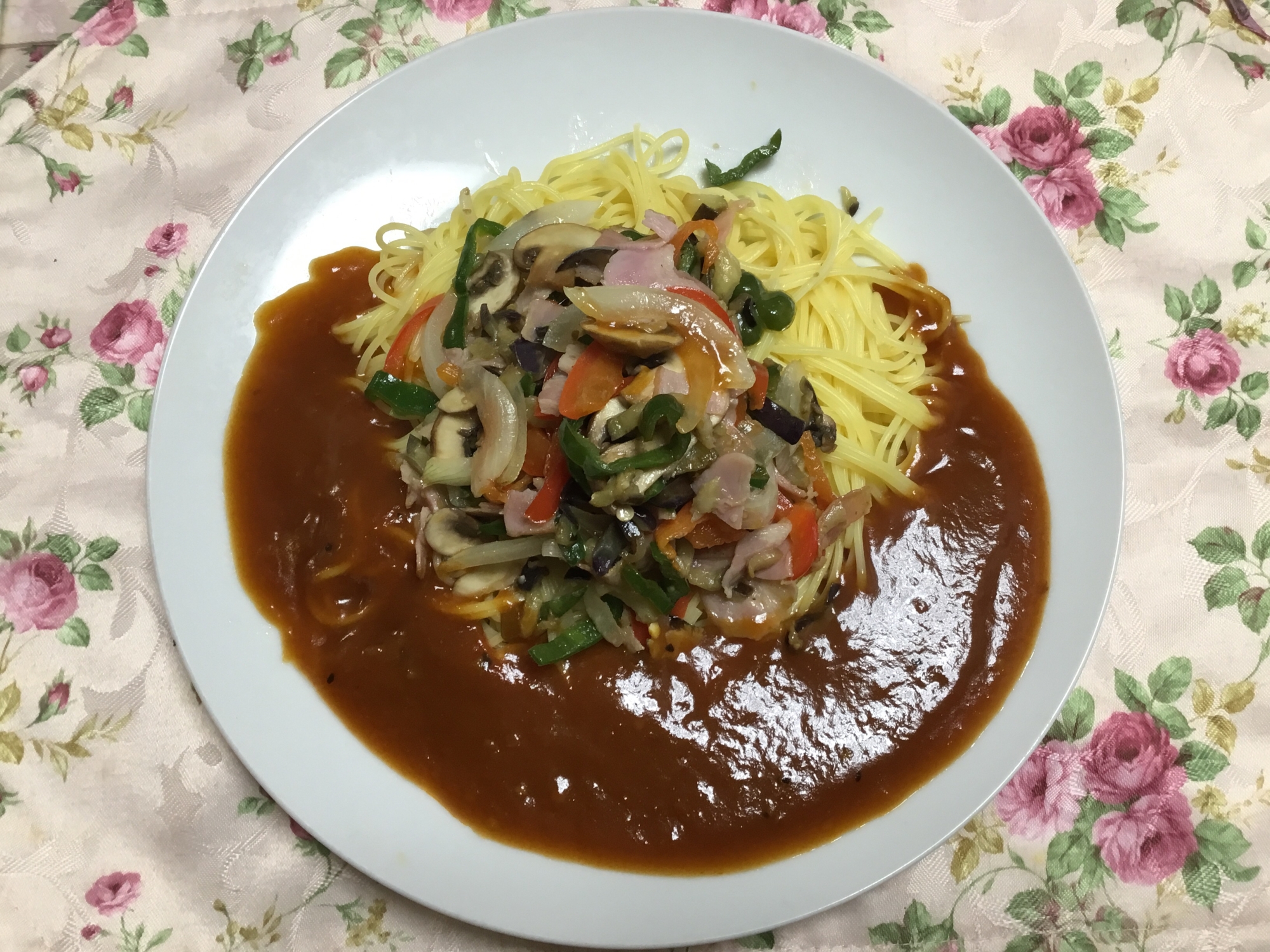 オリエンタルソースで名古屋のあんかけパスタ