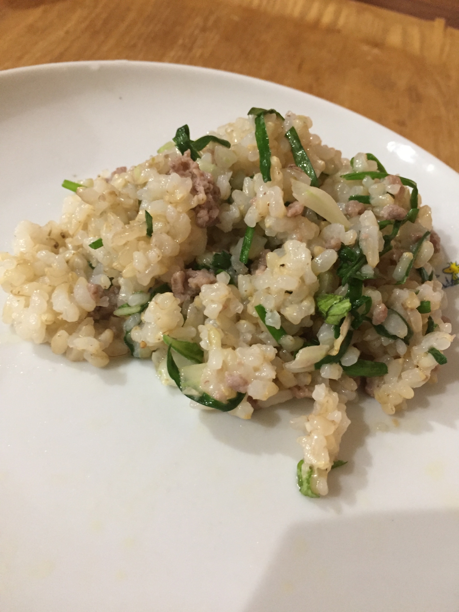 ニラと白菜の牛豚チャーハン レシピ 作り方 By へんてこへんてこママ 楽天レシピ