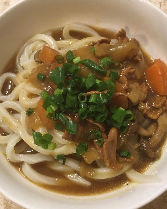 余ったカレーでカレーうどん♪♪