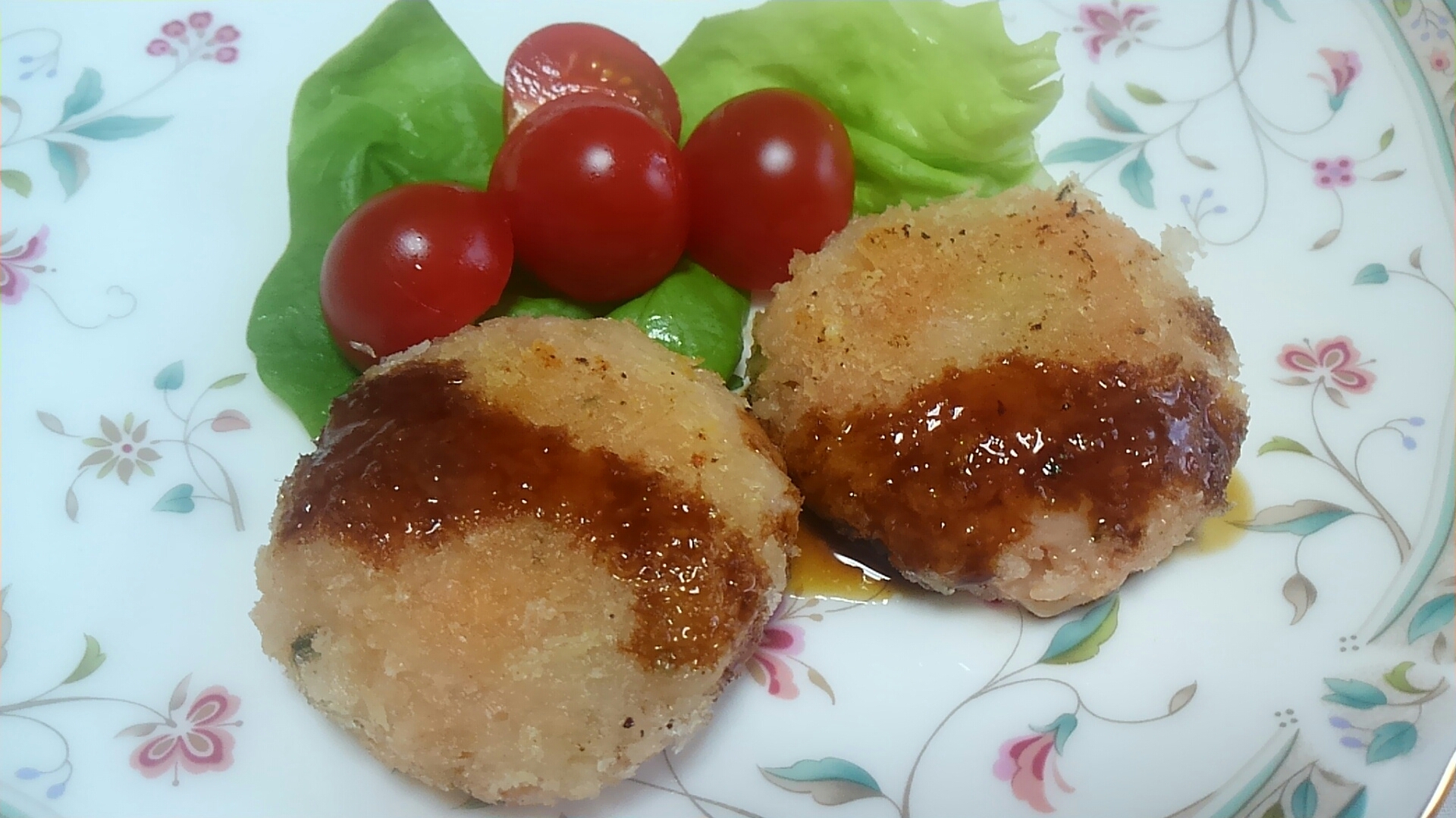 ケチャップと粉チーズ入りライスコロッケ☆