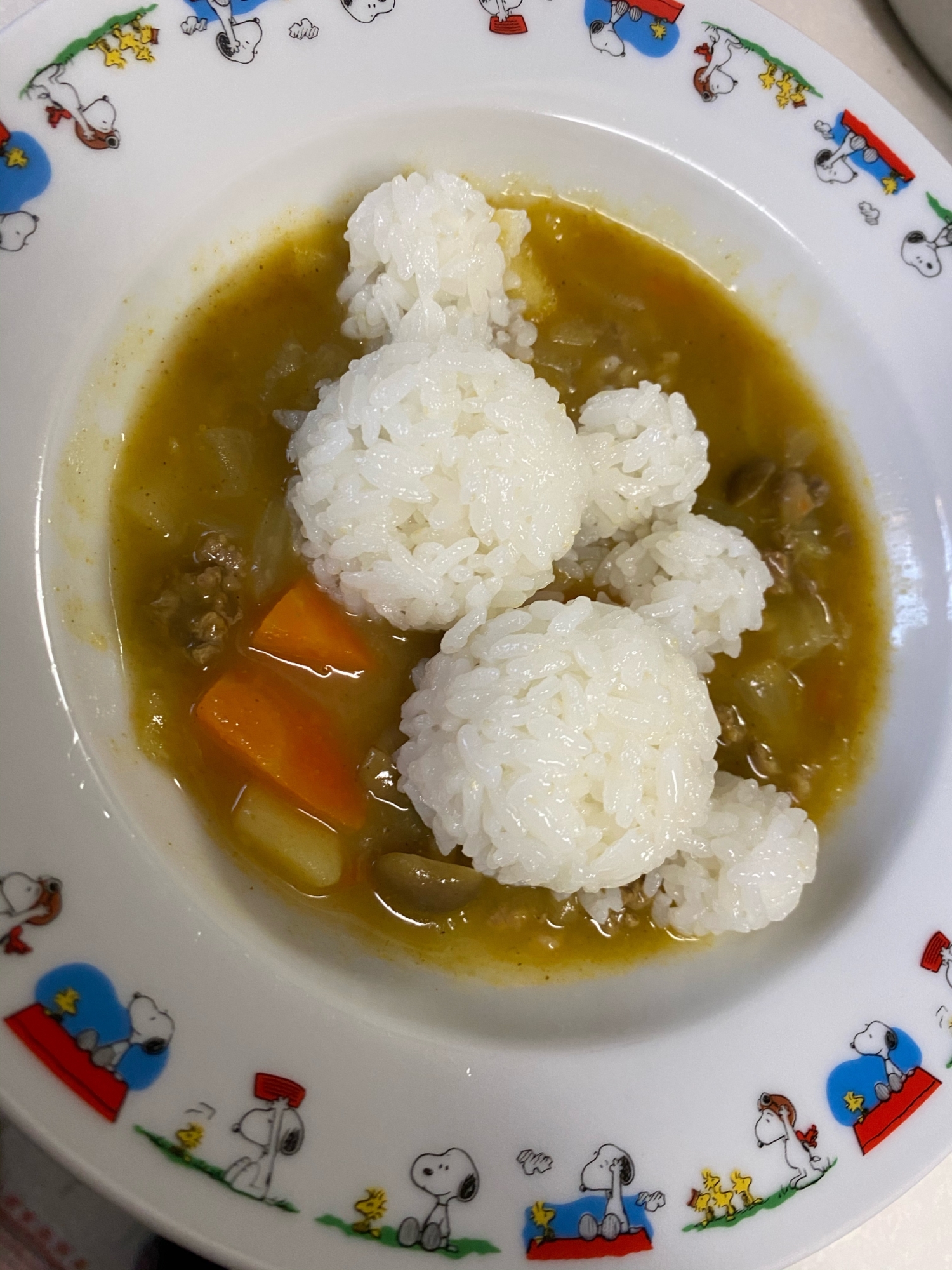 子供用星の王子様カレーでミッキーカレー