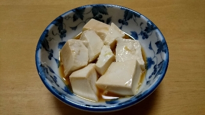 レンジでチンする温豆腐