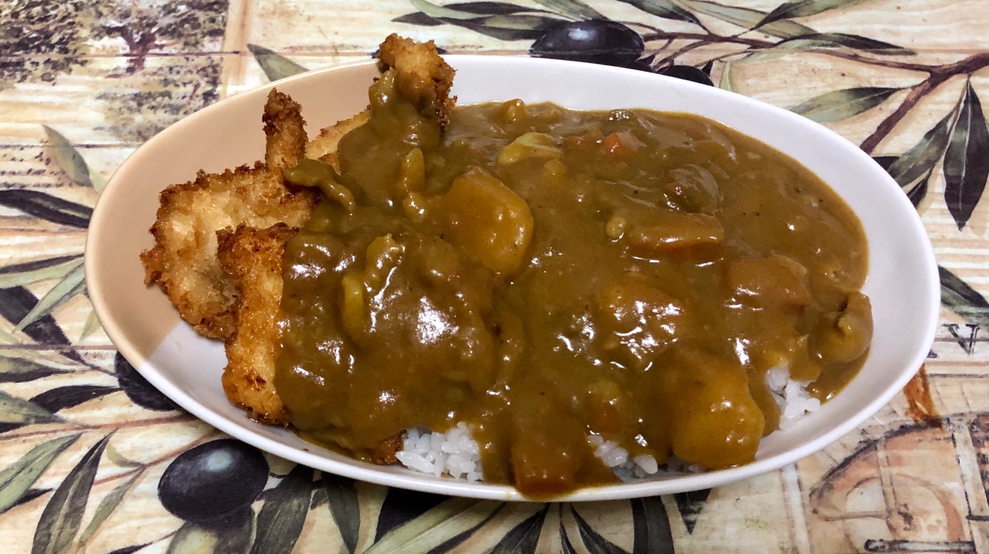 チキンカツで♪カツカレー