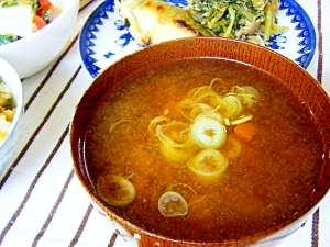 にんじん ごぼう 椎茸の味噌汁 レシピ 作り方 By Mococo05 楽天レシピ