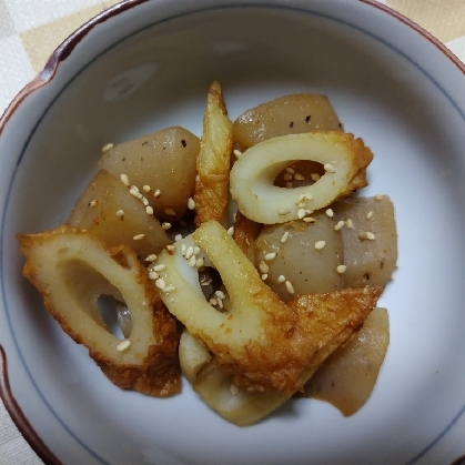 あと一品♡ちくわとこんにゃくの甘辛炒め