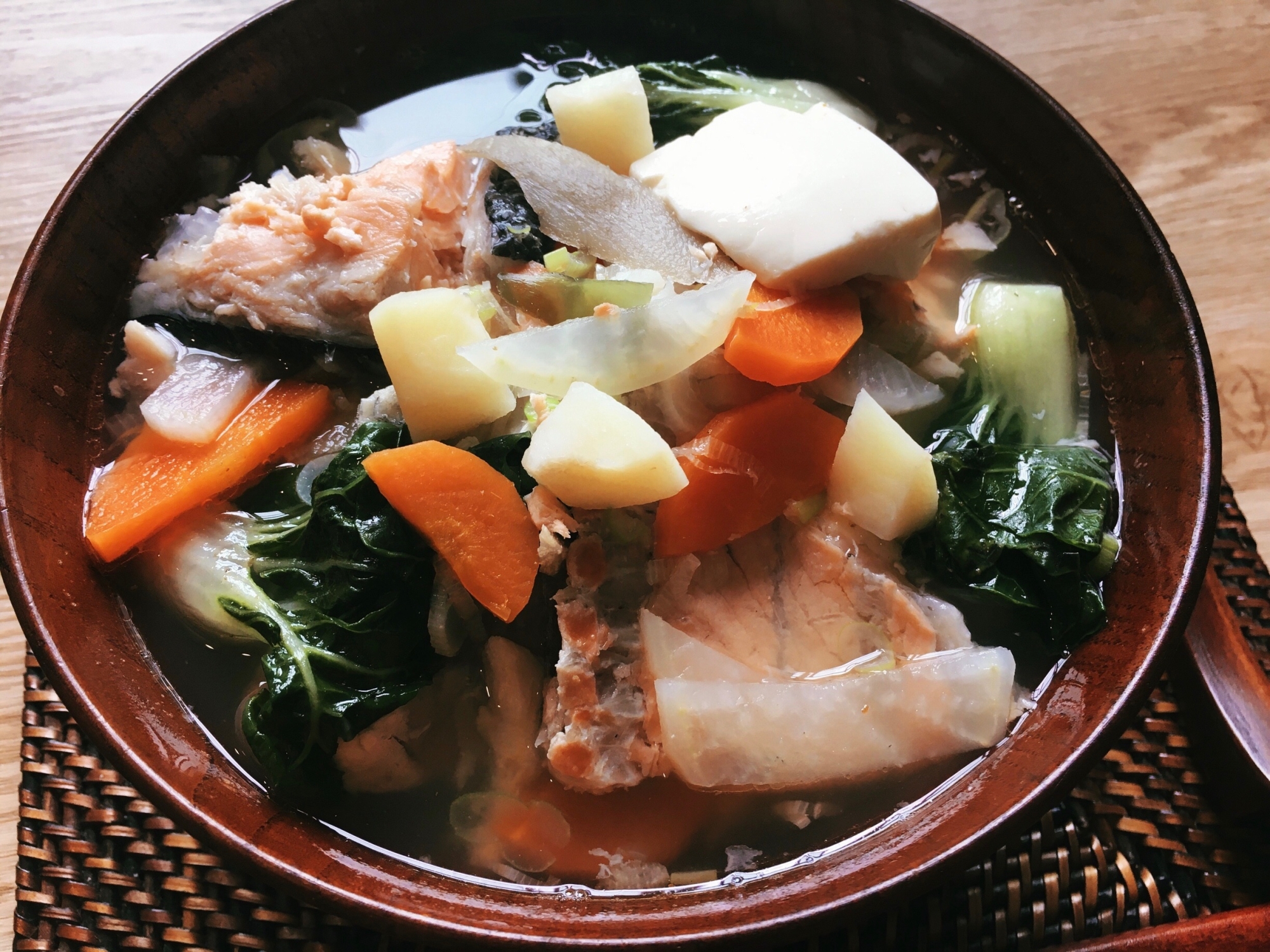 北海道 三平汁★鮭のアラ&ジャガイモ