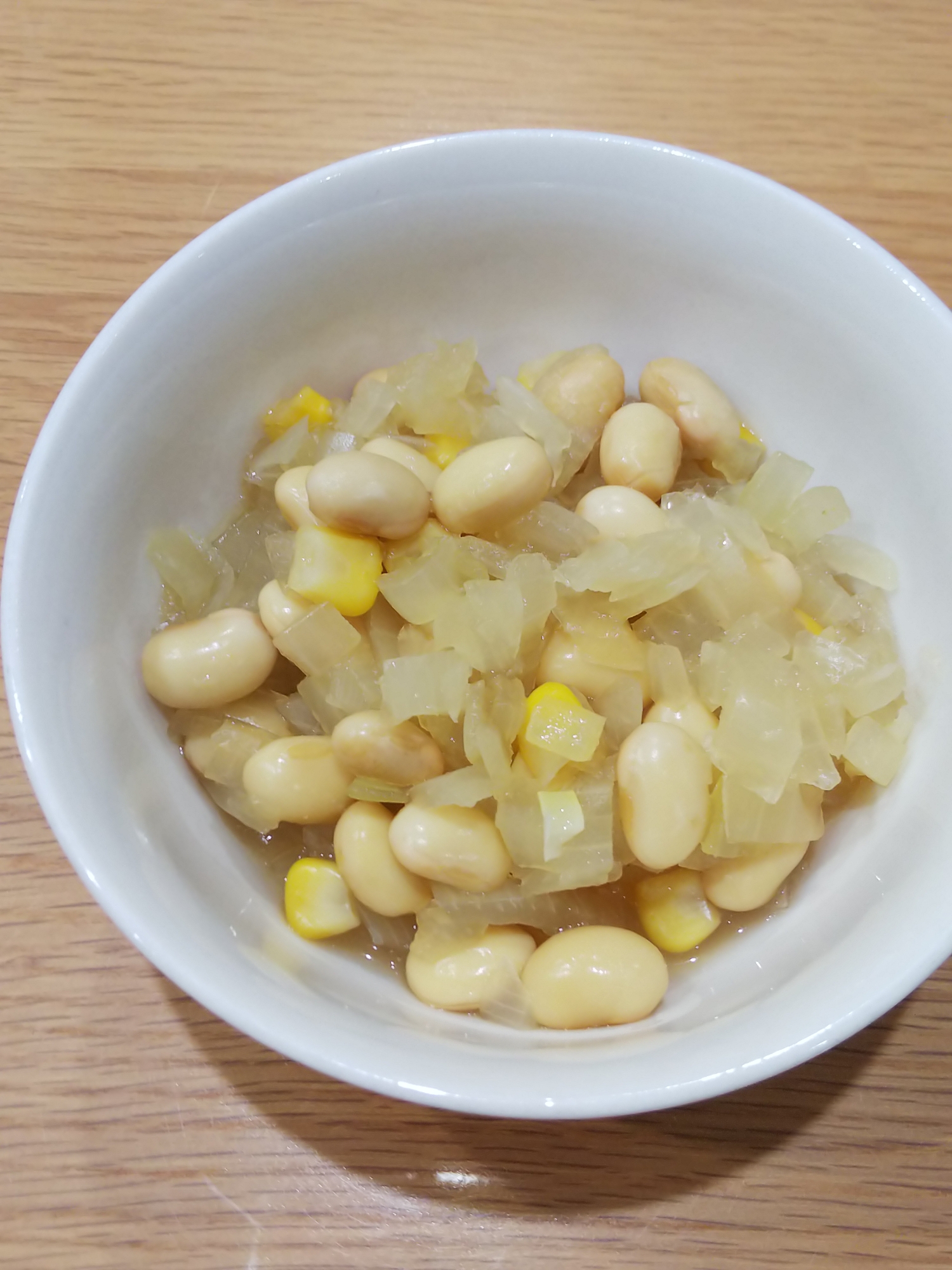 大豆と玉ねぎのコンソメ煮