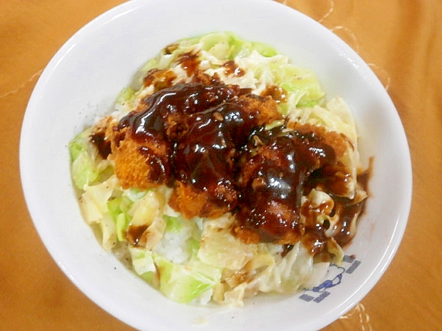 ミニエビフライのソースカツ丼