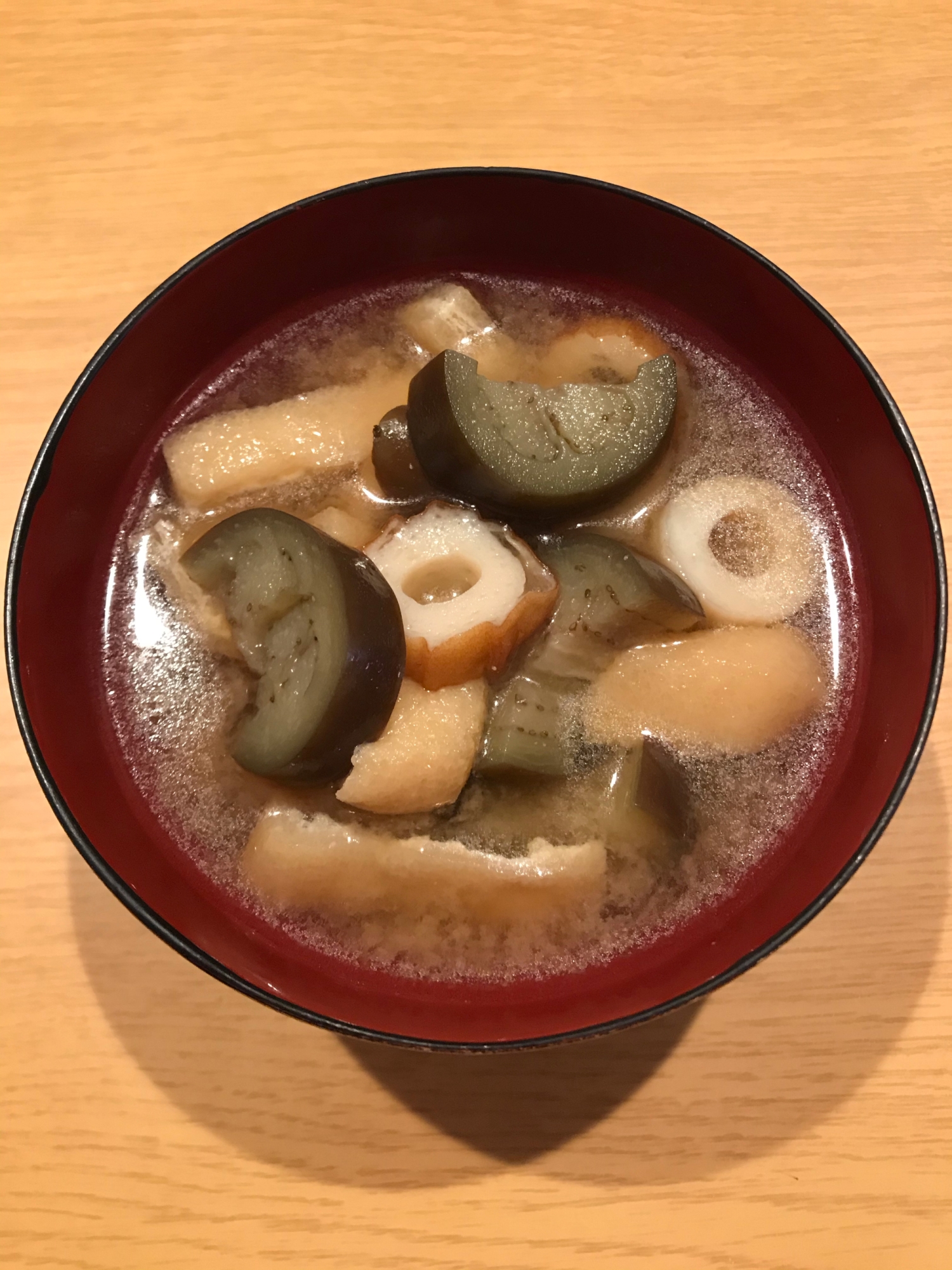 ナスとちくわと油揚げの味噌汁 レシピ 作り方 By あやのこうじみそまろ 楽天レシピ