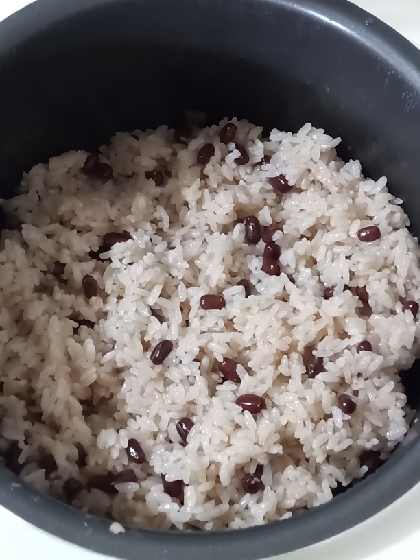 とっても美味しい、炊飯器で作る甘納豆のお赤飯