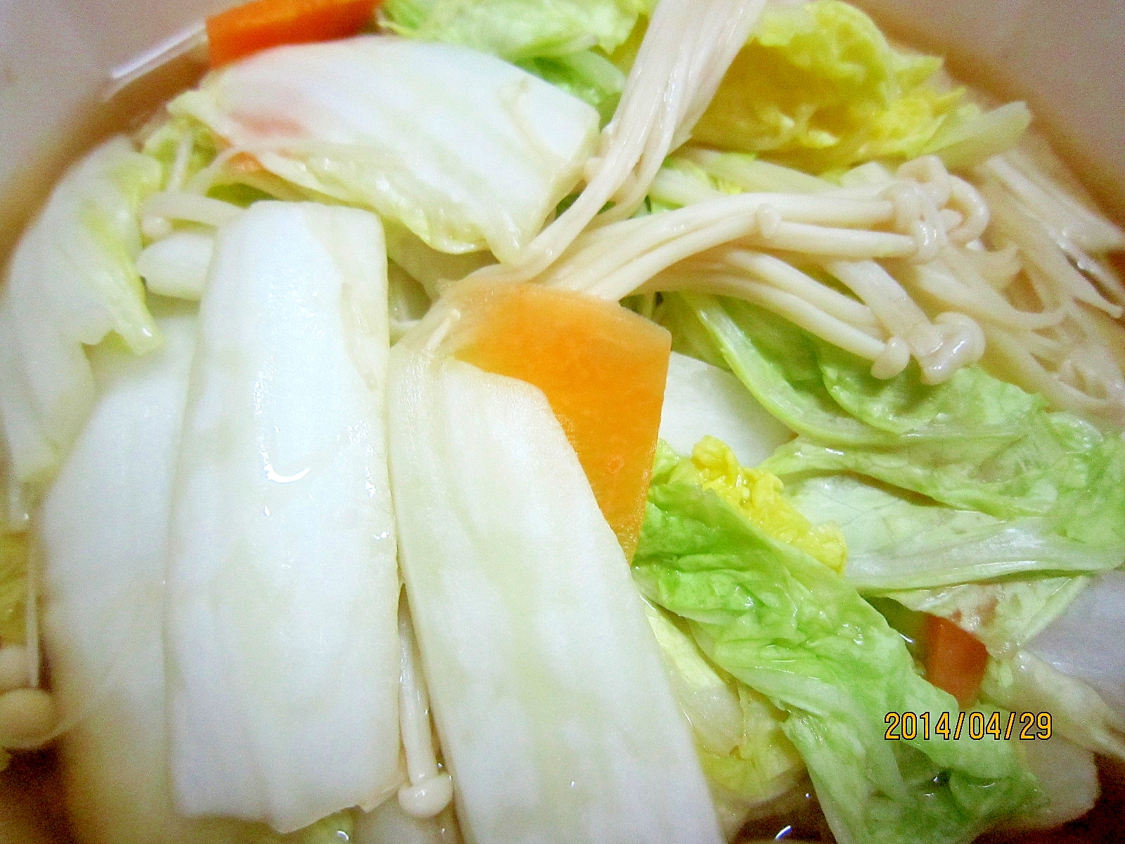 5分で晩御飯＼(◎o◎)／！煮野菜
