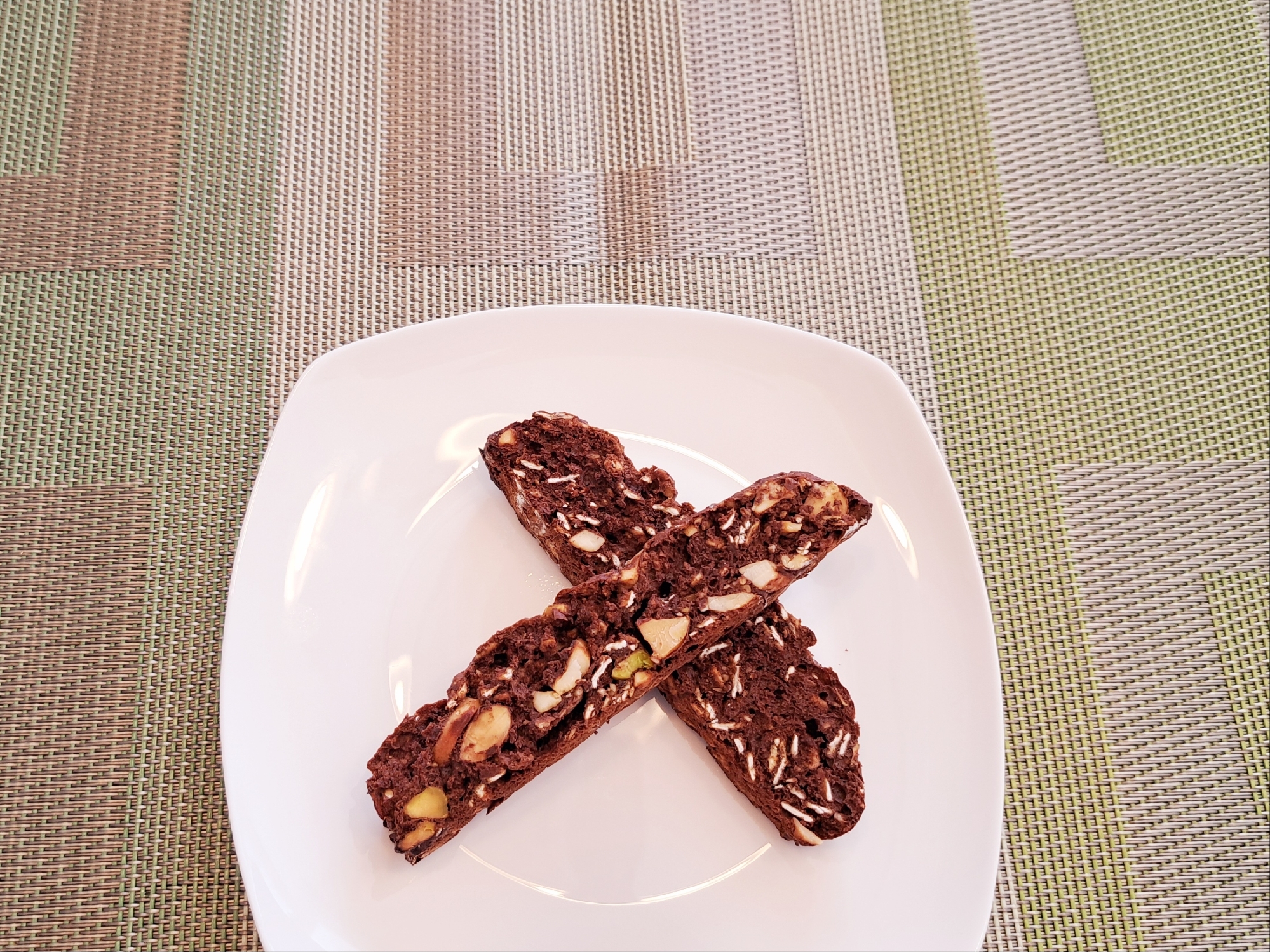 バレンタインに!オートミールで!ほろ苦ビスコッティ