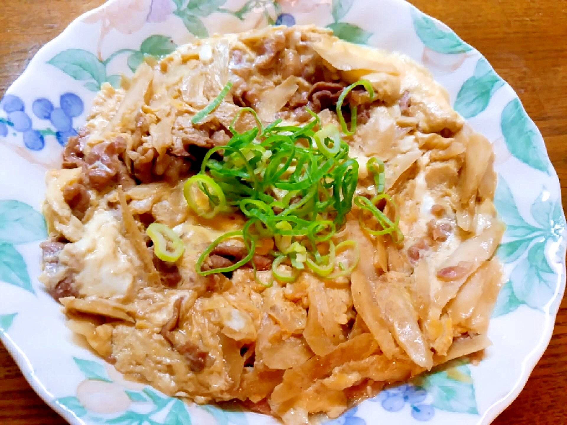 牛蒡と牛肉の柳川風煮