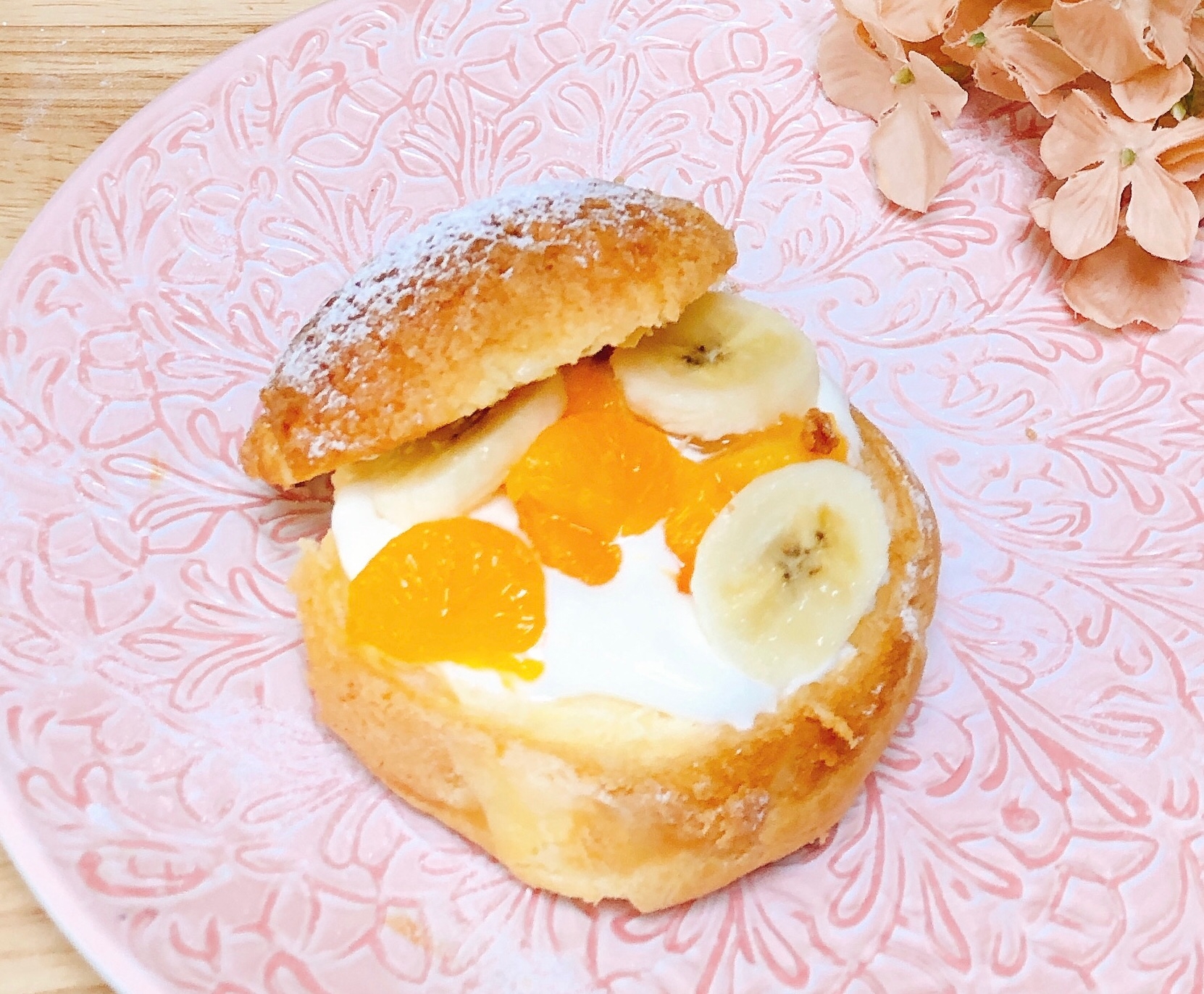 白くま風シュークリーム