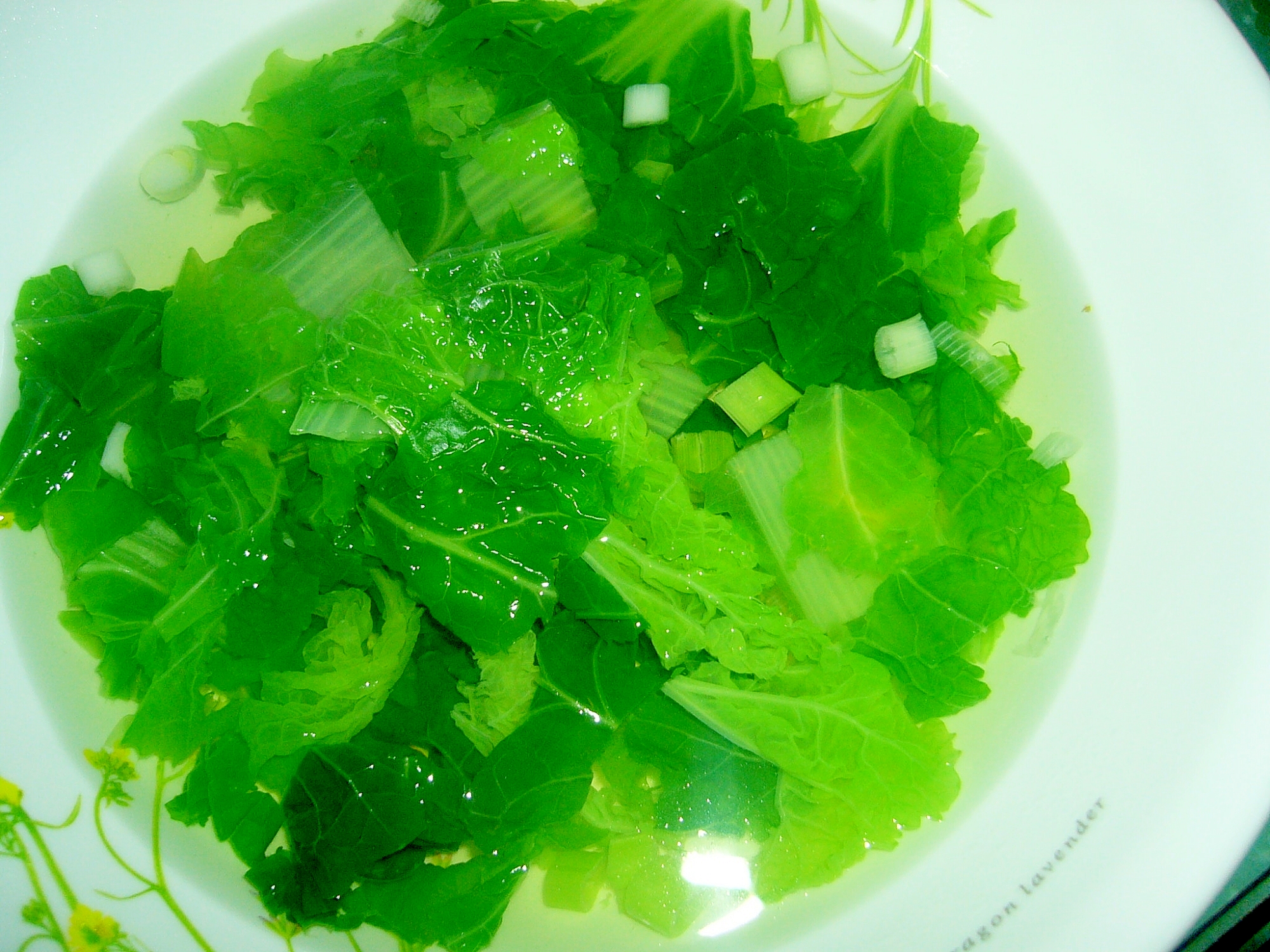 青菜のヘルシースープ
