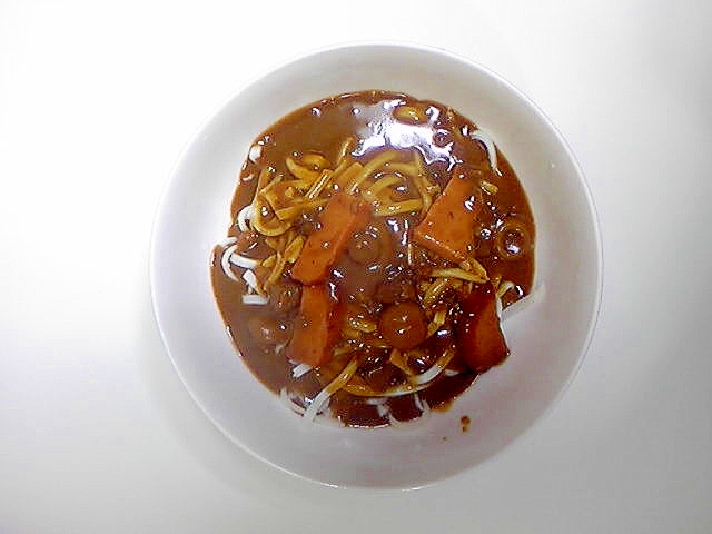 焼豚カレーうどん