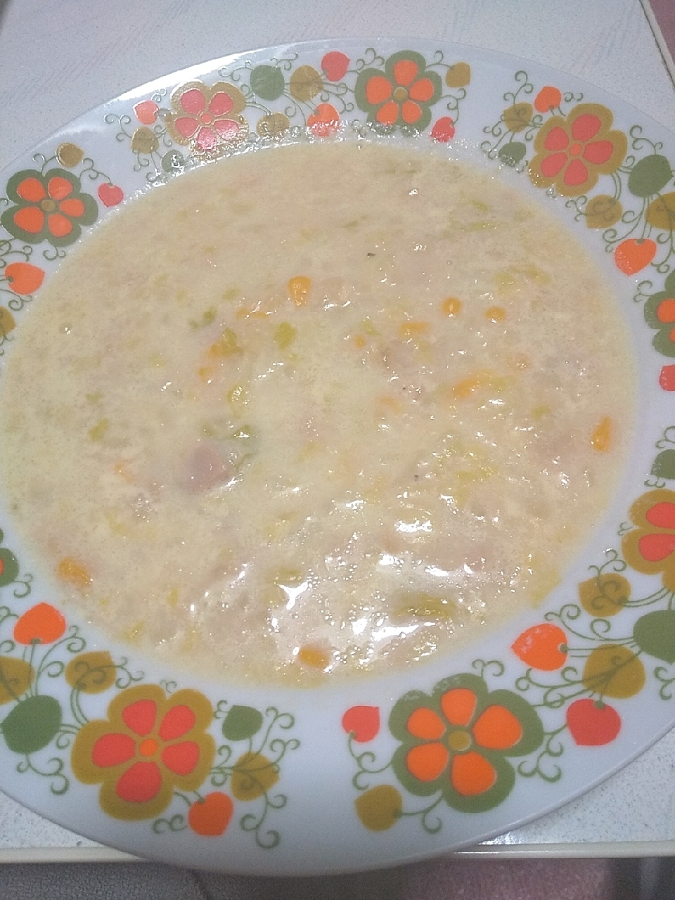 トロトロ旨い♪白菜とコーンの豆乳スープ