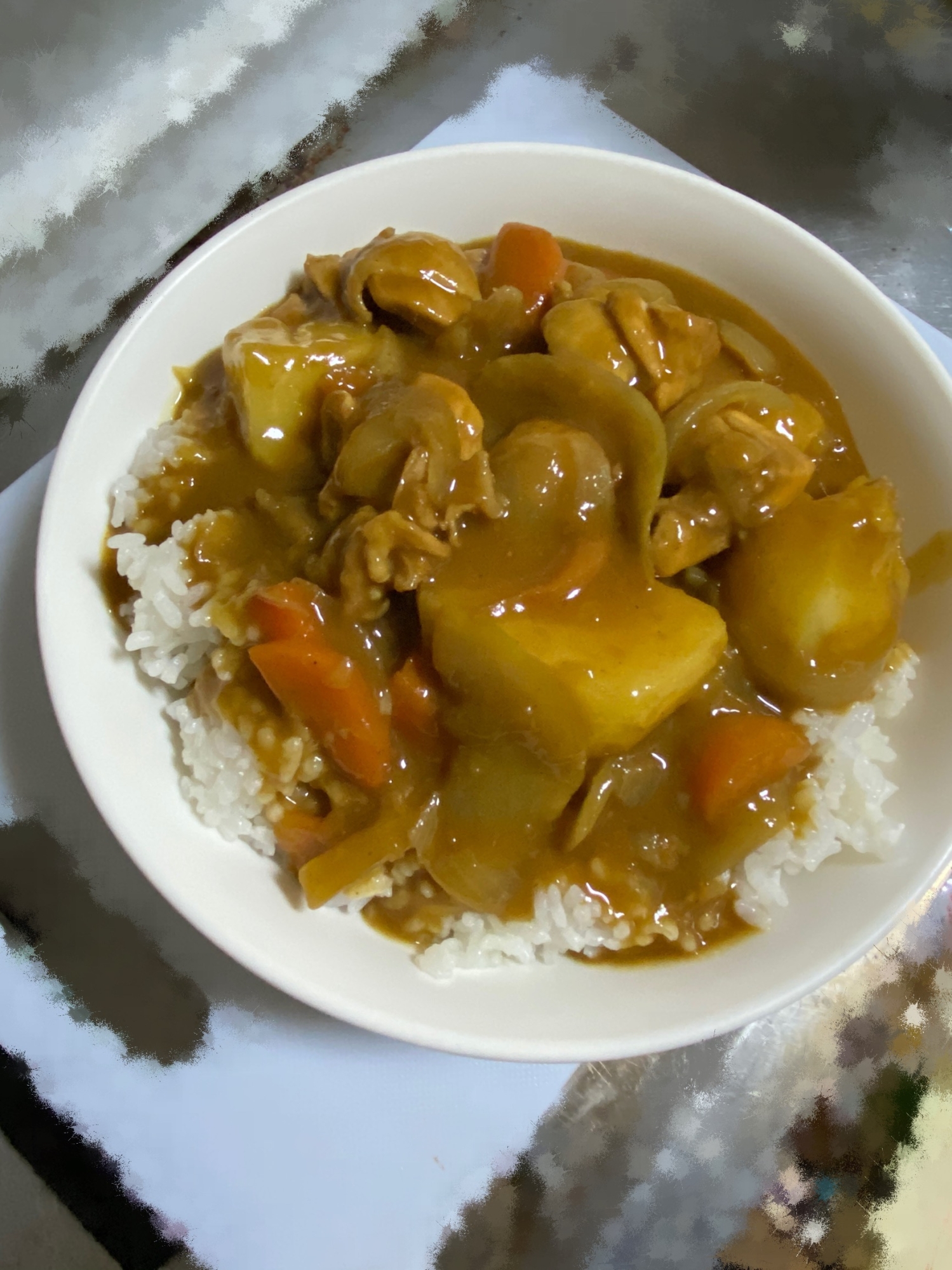 鶏モモ肉のカレー