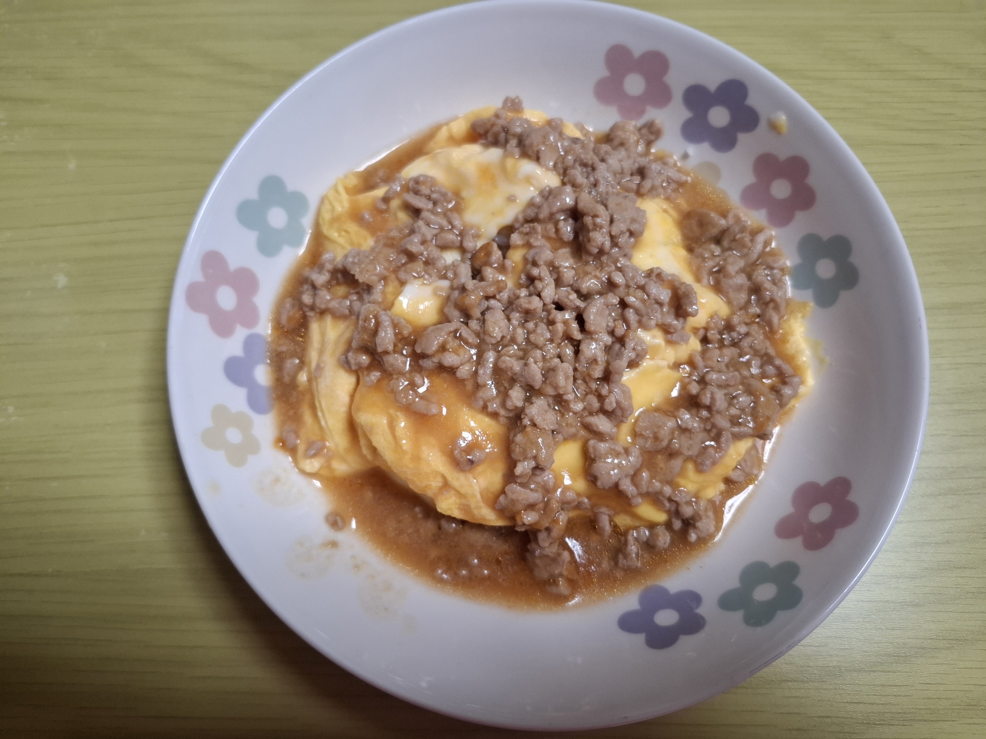 肉みそ天津飯