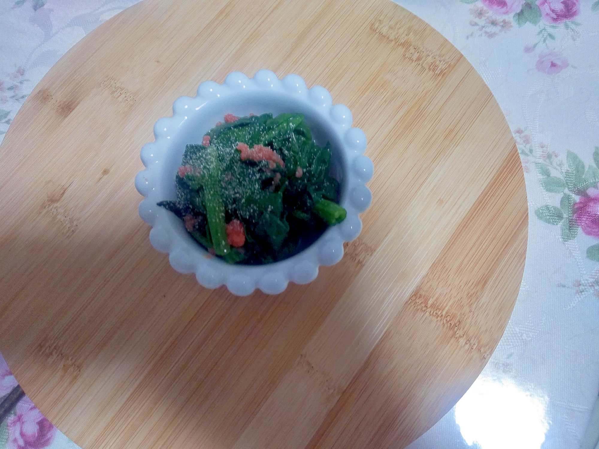 ほうれん草の明太子和え