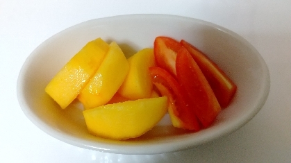 柿トマト♪ビネガーサラダ