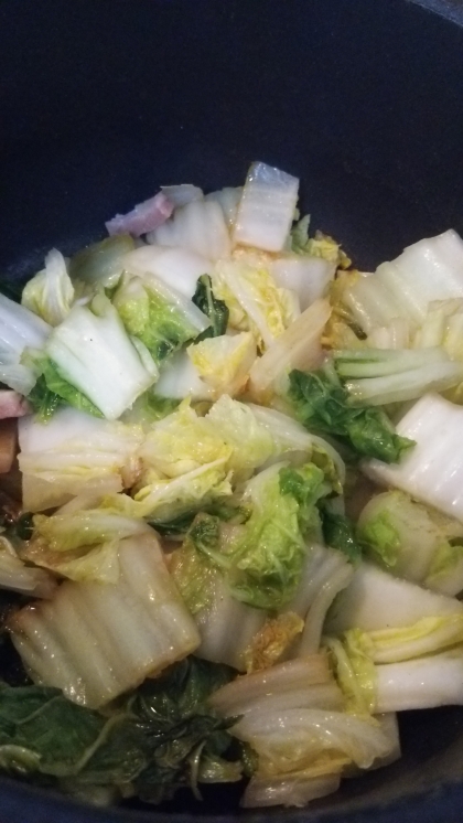 白菜とベーコンの簡単煮