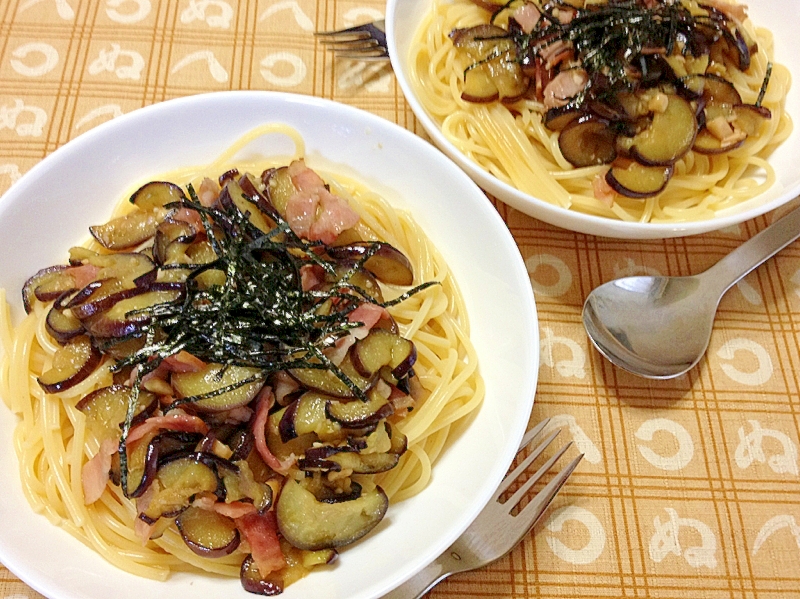 茄子とベーコン☆和風パスタ