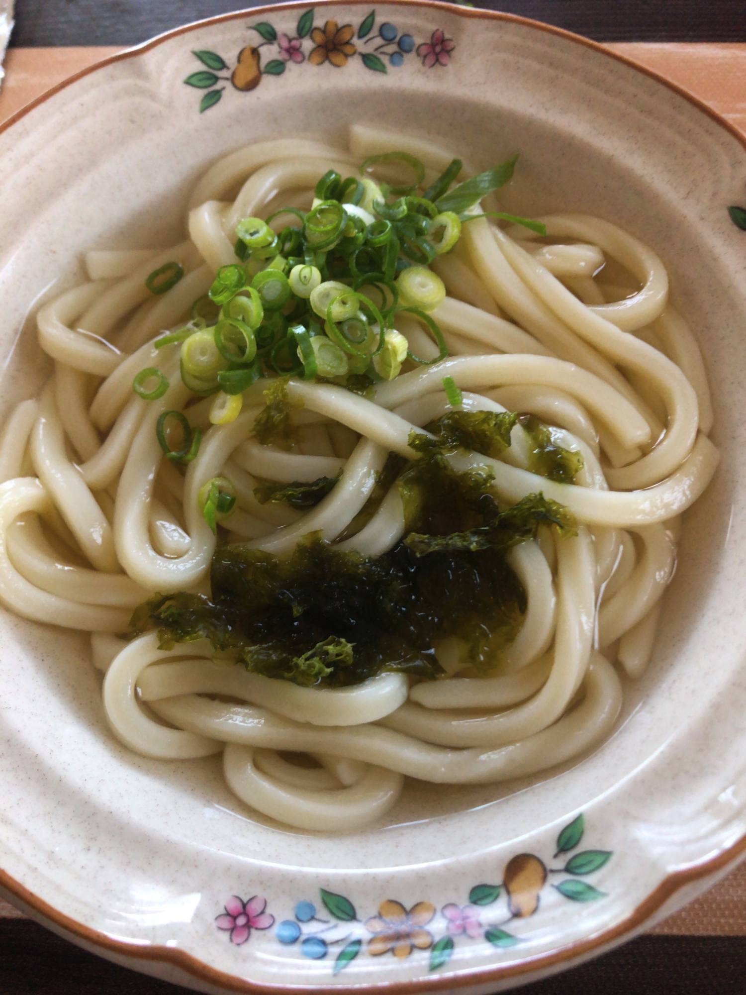 あおさとネギうどん