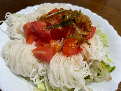 そうめんサラダ