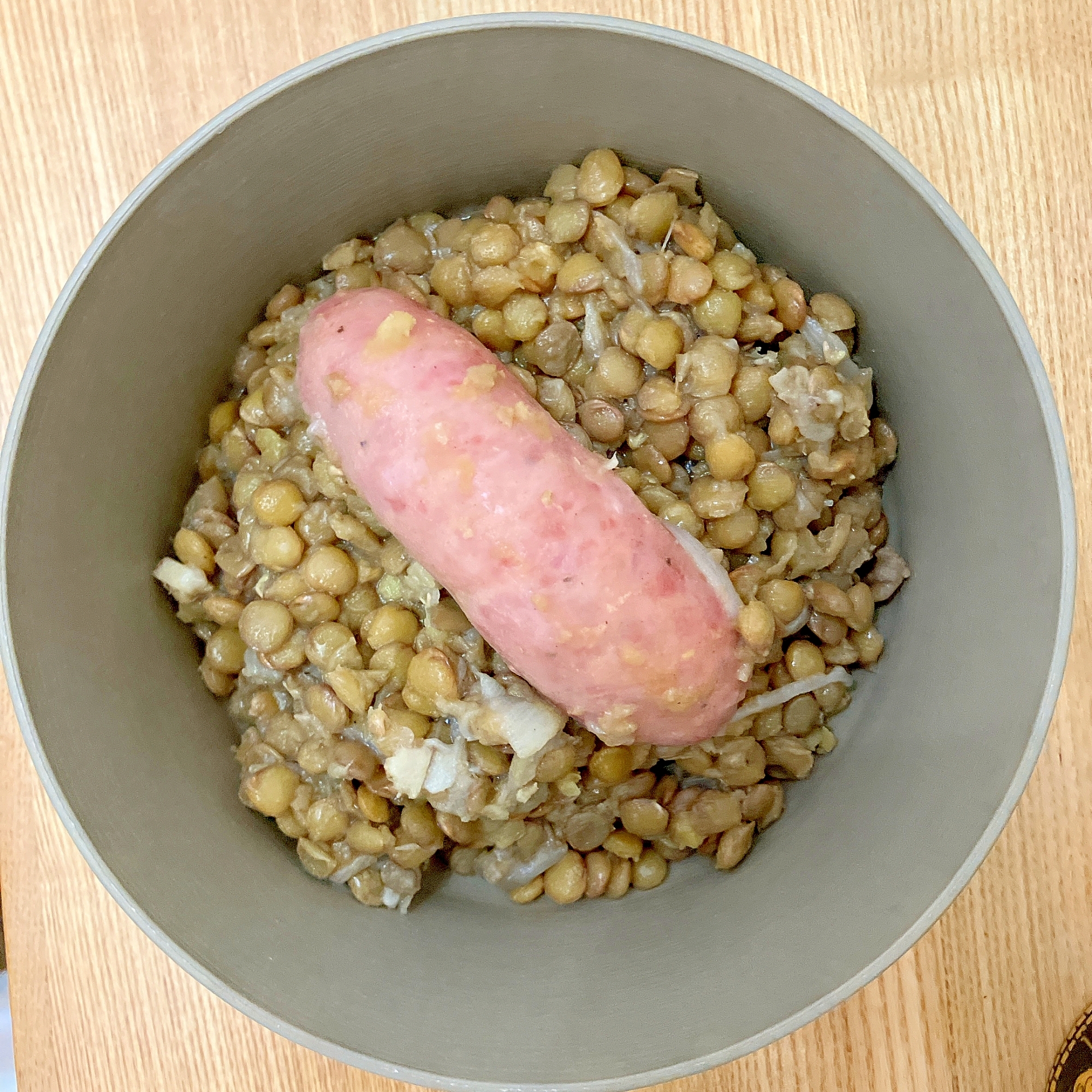 ジューシー★フランクフルトとレンズ豆の煮込み