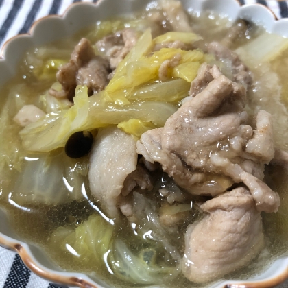 豚コマ白菜みぞれあんかけ