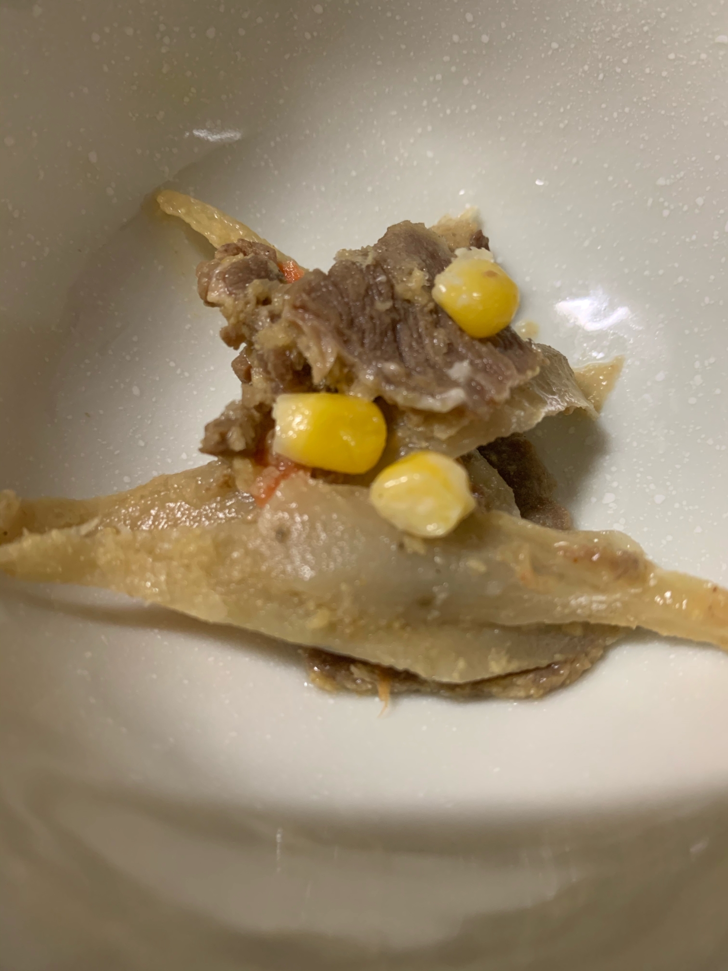 牛肉とゴボウのカレー炒め