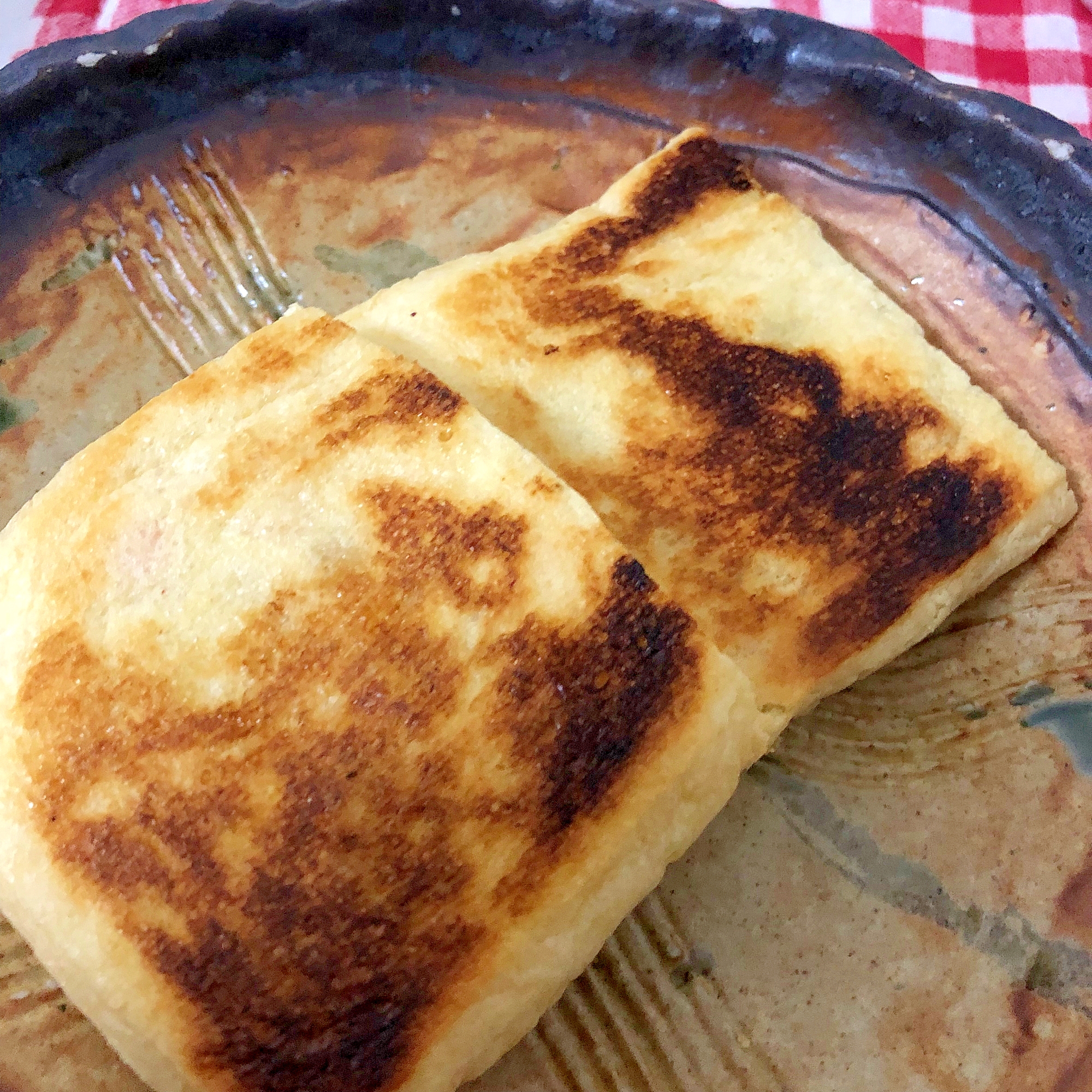 ポテトサラダとチーズの油揚げ焼き★