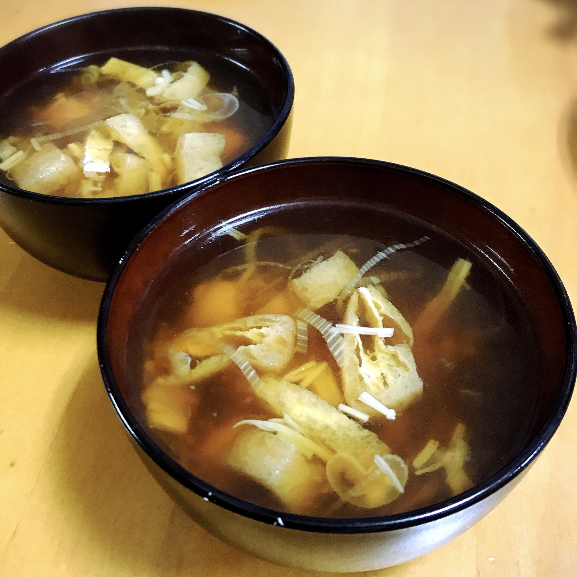 えのき*油揚げ*豆腐*長ネギのお吸物