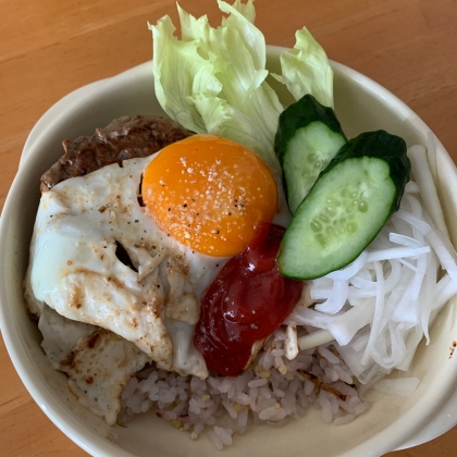 火を使わない～✨お手軽ロコモコ丼♪ランチやお弁当に